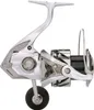 A side view of a silver and black fishing reel against a white background. Náhľad obrázku produktu