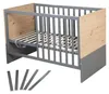 roba 2 in 1 Baby- & Beistellbett Anna - 6-fach Produktbild-Vorschau 3