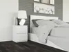VBChome Nachttisch 30 x 30 x 40 cm Weiß Matt Nachttisch mit Produktbild-Vorschau 6