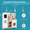 COSTWAY Kinderküche Holz, Kinder Spielküche mit Licht & Produktbild-Vorschau 7