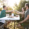Relaxdays Bierbank 2er Set, faltbare Partybank für Terrasse Produktbild-Vorschau 2