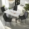 ProximaX Esszimmerstühle mit Samt-Bezug 4er Set, Grau - Produktbild-Vorschau 5