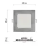 LED-Einbauleuchte NEXXO, quadratisch, silber, 7W, mit change CCT Produktbild-Vorschau