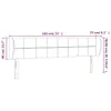 Kopfteil mit Ohren Dunkelgrün 183x23x78/88 cm Samt Produktbild-Vorschau 9