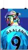 Plakat piłkarski - Plakat Erling Haaland - Plakat sportowy Podgląd zdjęcia produktu 1