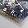 Wanduhr - Quadrat - Glasuhr - Tänzer Mode Flip Mädchen - Produktbild-Vorschau 5