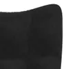 vidaXL Relax kreslo Black Velvet Náhľad obrázku produktu 5