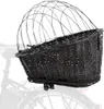 TRIXIE Hundefahrradkorb für Gepäckträger aus Weide, schwarz Produktbild-Vorschau 1