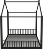 MODFU Lit enfant 140x200 cm Cabane avec Sommier à Lattes, Voir les images du produit 9