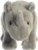 Plüschtier Nashorn, weicher Plüsch, 24 cm, Grau, Aurora Eco Produktbild-Vorschau 2
