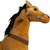 A close-up profile view of a stuffed toy horse's head and neck. Náhled obrázku produktu
