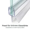 minify Duschdichtung Glastür 5–8 mm, transparentes U-Profil Produktbild-Vorschau 2