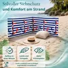 Lantigo Strandparavent Rot-blauer Anker 10m Windschutz Produktbild-Vorschau 9