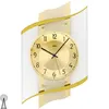 AMS 5515 Wanduhr Funk Funkwanduhr analog golden mit Glas Produktbild-Vorschau 1