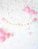Guirlande bannière Baby Girl 15x175cm blanc / rose Voir les images du produit 6