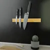 com-four® Messer Magnetleiste aus Bambus zur Wandmontage - Produktbild-Vorschau 2