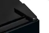 Close-up of a black refrigerator corner. Produktbild-Vorschau