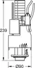 Grohe 2-Mengen-Ablaufventil pneumatisch für Produktbild-Vorschau 3