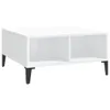 The Living Store Couchtisch Hochglanz-Weiß 60x60x30 cm Produktbild-Vorschau 2