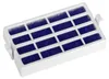 A white air filter with blue filtering material inside, shown at an angle on a white background. Anteprima dell’immagine prodotto