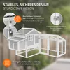 ECD Germany Kurník s výbehom Zimný kurník z masívneho dreva Náhľad obrázku produktu 3