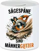 Sägespäne Männerglitzer Kreissäge Spardose Arbeiter Produktbild-Vorschau 1