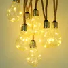 LED Solar Lichterkette, 10x Glühbirnen, Hanfseil, L 570 cm Produktbild-Vorschau 8