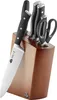 BALLARINI Savuto Messerblockset 7-tlg, Natur rostfreiem Produktbild-Vorschau 1