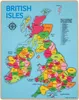 BigJigs vzdělávací puzzle Dřevěná mapa Britských ostrovů Náhled obrázku produktu 1