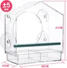 Vogelfutterstation Transparent Fenster Vogelhäuschen für Produktbild-Vorschau 2