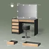 Coiffeuse Livinity Imola Anthracite/chêne doré avec Voir les images du produit 7