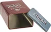 A rectangular metal tin with its lid off, placed on a white background. Produktbild-Vorschau