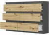 Komoda 120 cm 6 zásuvek skříňka FRAMIRE R-120 antracit mix Náhled obrázku produktu 7
