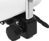 A close-up view of the adjustable mechanism on a white stool or chair. Produktbild-Vorschau