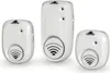 Three white electronic pest repellers are arranged in a group on a white background. Produktbild-Vorschau