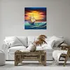 Bild auf Leinwand - Leinwandbild - Meer Welle Boot - Produktbild-Vorschau 6