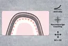 MuchoWow® Mauspad Mousepad Regenbogen - Minimalismus - Rosa Produktbild-Vorschau 2