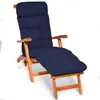Beautissu Comodo materassino Deckchair, 200x50x8 cm, blu Anteprima dell’immagine prodotto 1