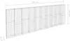 vidaXL Gabionenwand mit Abdeckung Verzinkter Stahl Produktbild-Vorschau 6