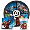 Avengers Partyset Kindergeburtstag Einweggeschirr Produktbild-Vorschau 1