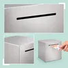 Relaxdays spaarbox, niet te openen, roestvrij staal, 15 x Productafbeelding-voorbeeld 5