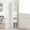 vidaXL Bücherregal Weiß 36x30x171 cm Holzwerkstoff Produktbild-Vorschau 2
