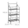 Scaffale per piante Relaxdays, 3 ripiani, pieghevole, per Anteprima dell’immagine prodotto 4