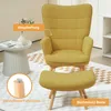 Fauteuil à oreilles HOMCOM avec repose-pieds, fauteuil Voir les images du produit 5
