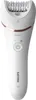 A white Philips epilator with rose gold accents is shown against a white background. Náhľad obrázku produktu