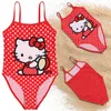 Hello Kitty Mädchen Badeanzug, roter Badeanzug, einteilig Produktbild-Vorschau 1