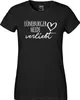 Huuraa Damen T-Shirt Lüneburger Heide verliebt XS Black Bio Produktbild-Vorschau 2