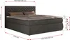 MKS MEBLE Boxspringbett Doppelbett AVERTA 160x200 Produktbild-Vorschau 7