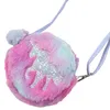 Einhorn lila und rosa Plüsch-Umhängetasche für Mädchen Produktbild-Vorschau 3