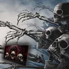 Mysteriöse Totenkopf Schreibtischunterlage 89x40cm XXL Produktbild-Vorschau 7